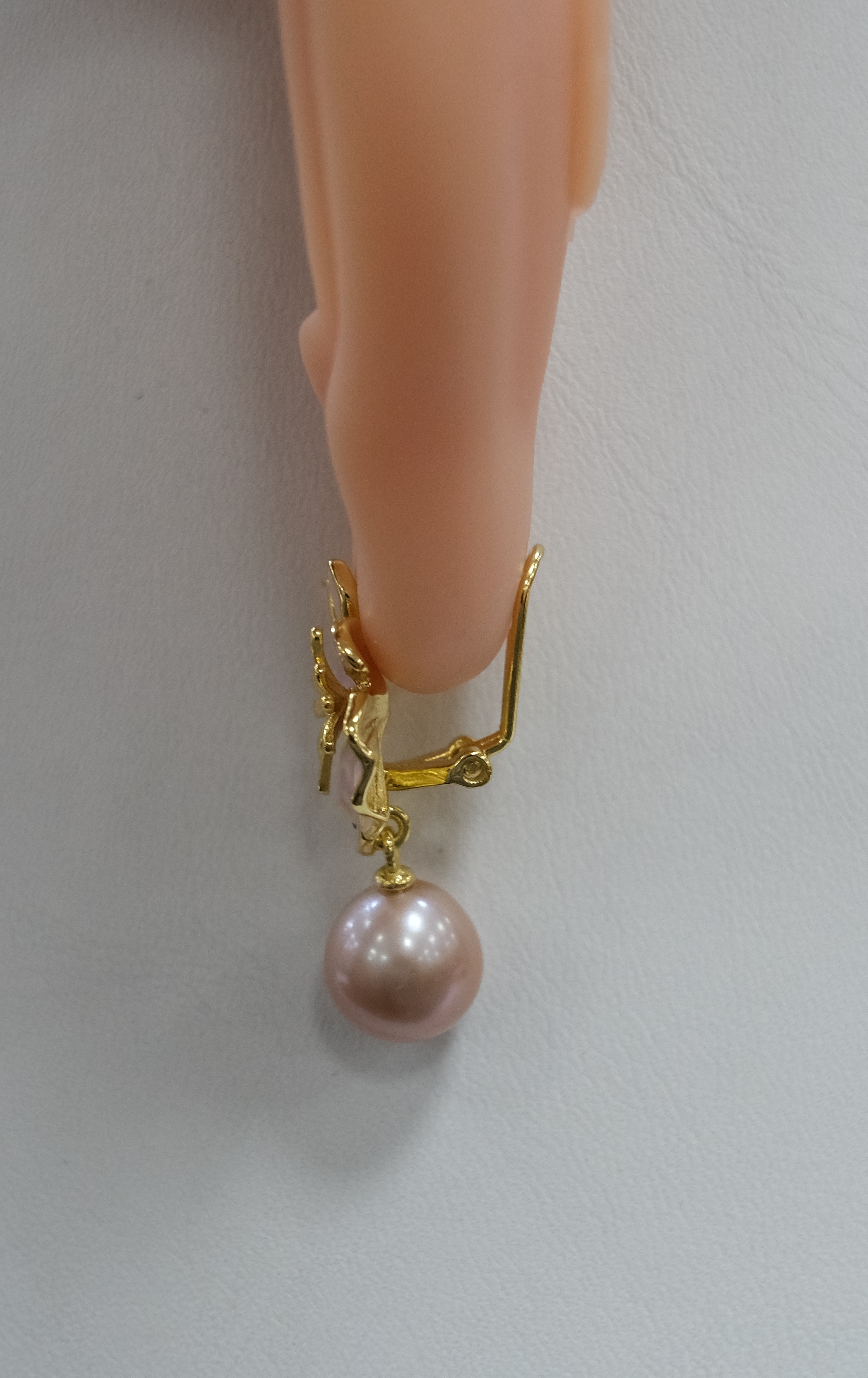 Серебряные серьги с жемчугом Эдисон "Цветы"